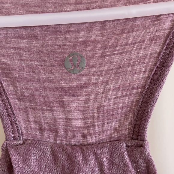 GUC Lululemon purple size 8 pleated tank - Picture 3 of 7